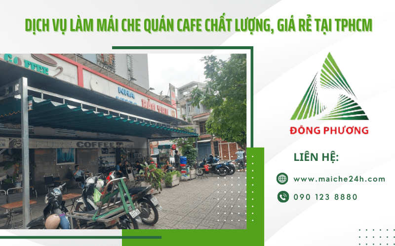 mái che quán cafe