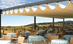 Mái hiên di động bạt xếp lượn sóng che nắng mưa TPHCM