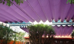 Mái xếp di động cho không gian đẹp.